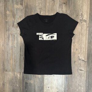 Brandy Melville / J. GALT “I’ll Meet You in New York” Graphic Tee (Black)